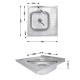 Кухонна мийка Brinex 6060-L 0,6 мм Satin (BRIN6060LSAT06)