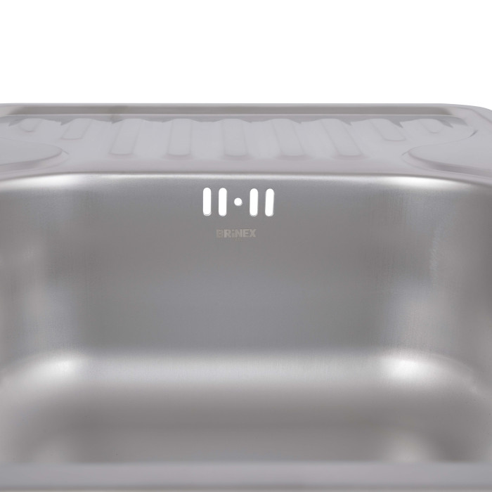 Кухонна мийка Brinex 6642 0,8 мм Satin (BRIN6642SAT08)