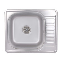 Кухонна мийка Brinex 5848 0,8 мм Satin (BRIN5848SAT08)