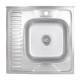 Кухонна мийка Brinex 6060-R 0,6 мм Satin (BRIN6060RSAT06)