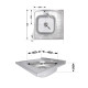 Кухонна мийка Brinex 6060-R 0,6 мм Satin (BRIN6060RSAT06)