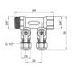 Колектор Thermo Alliance Standart 3/4" 2 виходи SD231W2