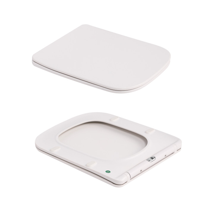 Унітаз підвісний Tern Ultra Quiet 490×365×325 мм, Marble, з сидінням Slim Duroplast / Soft-close / Quick Release QT17332303ASMR Qtap