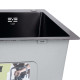 Lidz Handmade H5050HB Мийка для кухні інтегрована Decor Black PVD Honeycomb 2,5/0,5 мм LDH5050BDECPVD48369