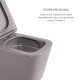 Комплект Qtap Tern Stone grey 3 в 1: підвісний унітаз Ultra Quiet + біде підвісне + раковина накладна QTTERSG49162