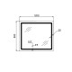 Дзеркало Qtap Mideya MI1) 1200х800 з LED-підсвічуванням Touch, з антизапотіванням, димером, рег. яскравості QT2078F12080