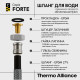 Шланг Forte для води D10 60 см NYLON 1/2"x1/2" ВВ TAF383W60 Thermo Alliance