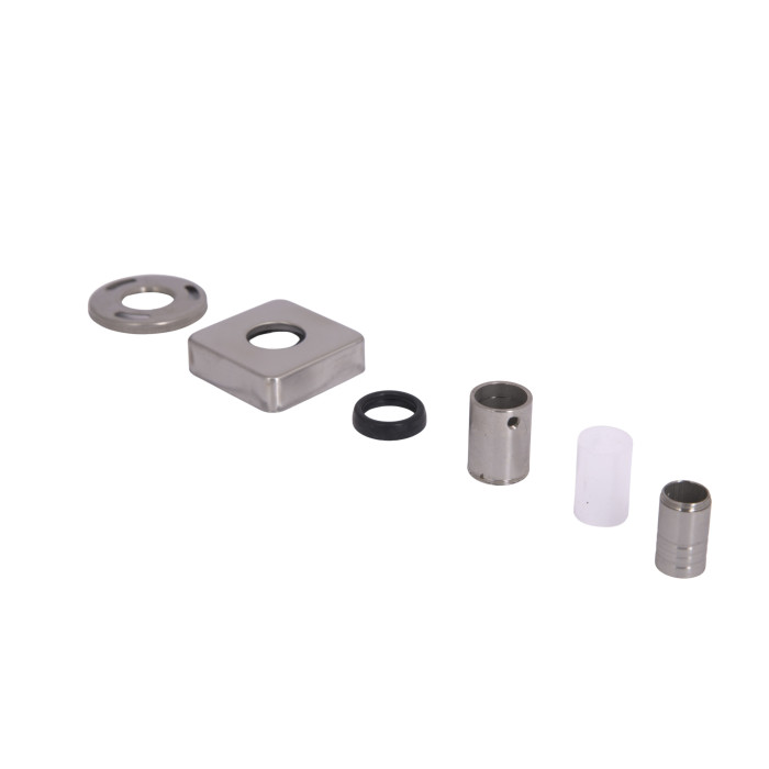 Кронштейн стійки Lidz (34,5х53х53) для душових систем Kubis 1033,1030 Nickel LDKUB3455353N49524