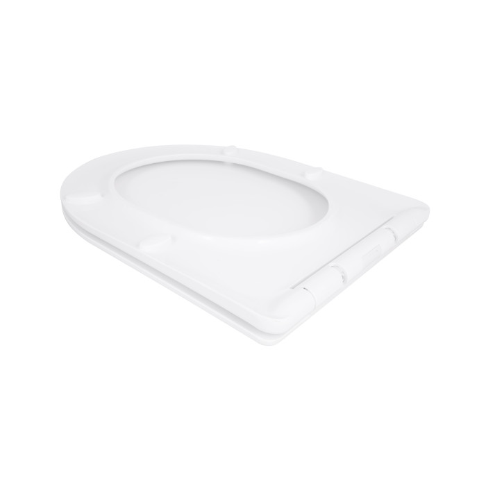 Сидіння для унітазу Qtap (Taurus 490) 422x360x30 мм, White, з мікроліфтом, Slim Duroplast, Quick Release QTSC179W49383
