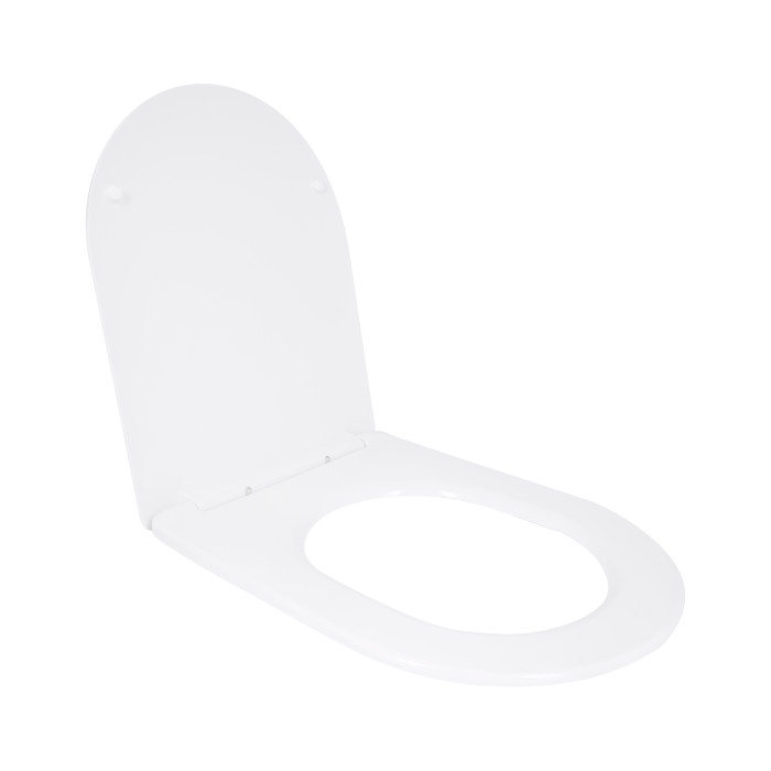 Сидіння для унітазу Qtap (Taurus 520) 455x365x38 мм, White, з мікроліфтом, Slim Duroplast, Quick Release QTSC179W49384