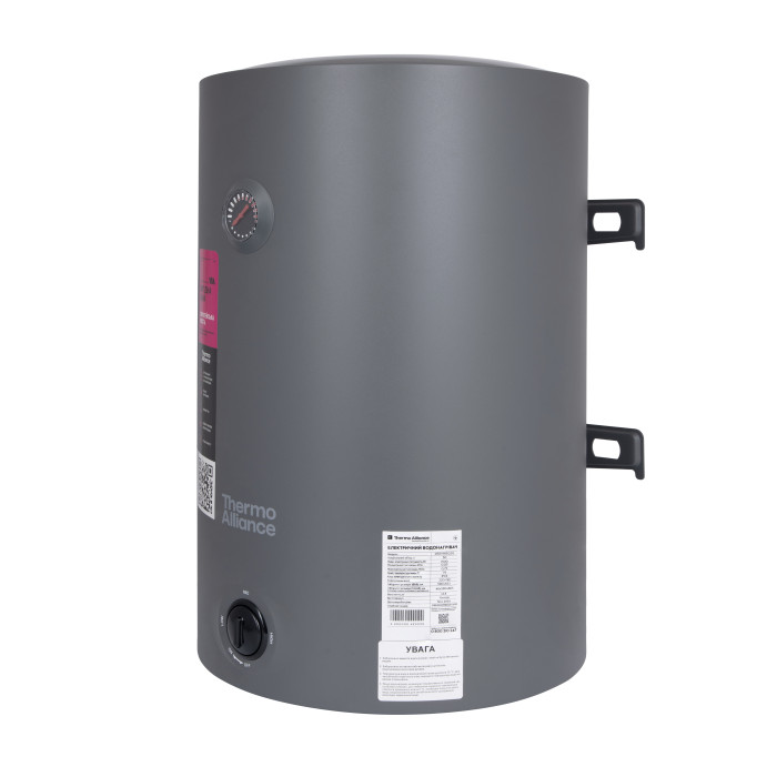 Водонагрівач електричний 80 л Grey універсальний, мокрий ТЕН 1,5 кВт D80VH15Q3G Thermo Alliance