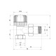 Кран радіаторний Icma 1/2" 30х1,5 кутовий №778