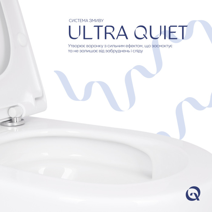 Унітаз підвісний Qtap Robin ML Ultra Quiet 520x365x365 мм, з сидінням Soft-close MagLock, White QTROBML26W49623