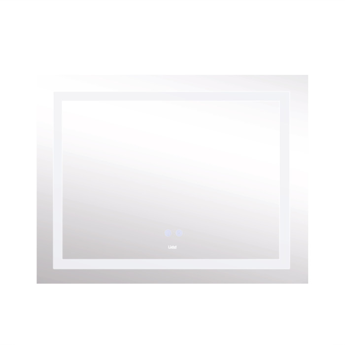 Дзеркало Lidz Kubis (KU1) 1200х800 з LED-підсвічуванням Touch, з антизапотіванням, з димером, рег. яскравості LDKUB120080049008