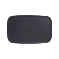 Стельова лійка Qtap (34x190x290) для душових систем Gemini Gunmetal Black PVD QTGEM34190290GMB50069