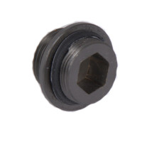 Перехідник на стійку Qtap (16x24,5) для душової системи Gemini Gunmetal Black PVD QTGEM16245GMB50203