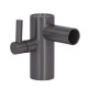 З'єднувач душової стійки Qtap (71,2x52x962) для душової системи Gemini Gunmetal Black PVD QTGEM71252962GMB50214