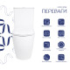 Унітаз підлоговий Qtap Evia Ultra Quiet 630×350×795 мм з сидінням Soft-close, White QTEVI27W49258