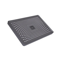 Стельова лійка Qtap (305x210x40) для душової системи Presto Graphite QTPRE30521040GRP50582