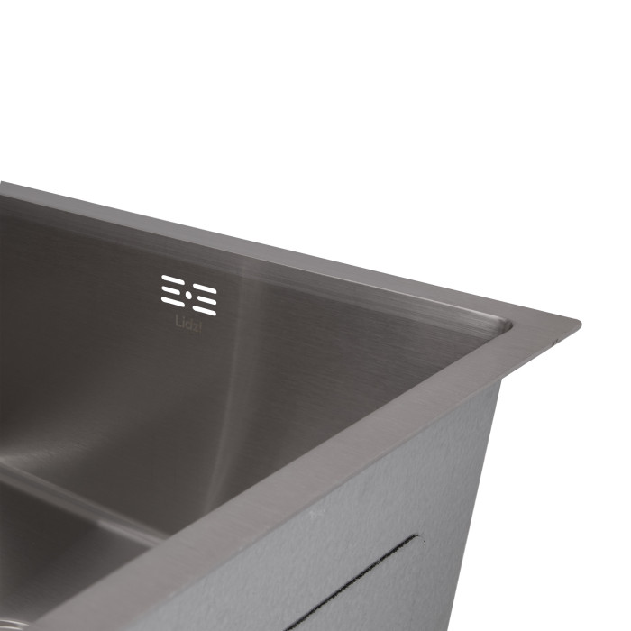 Мийка для кухні інтегрована під стільницю Lidz Handmade H4843 Brushed Steel 3,0/1,0 мм LDH4843BRU49441