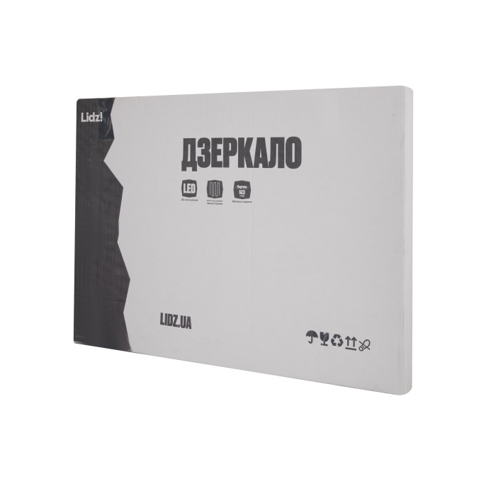 Дзеркало Lidz Orion (OR2) 500х800 з LED-підсвічуванням Touch, з антизапотіванням, з димером, рег. яскравості LDOR50080049291