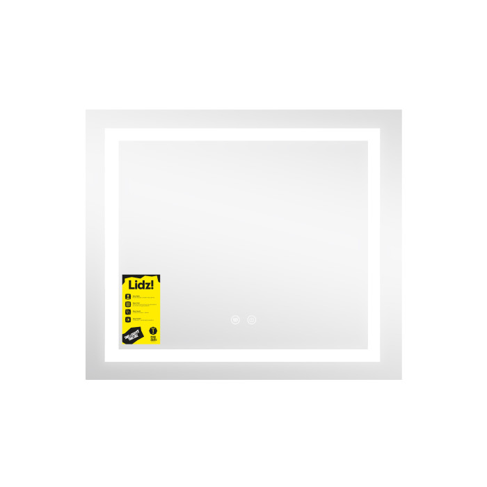 Дзеркало Lidz Kubis (KU1) 600х700 з LED-підсвічуванням Touch, з антизапотіванням, з димером, рег. яскравості LDKU60070049285