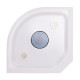 Душовий бокс Lidz Tani SB100x100.SAT.LOW.FR, скло Frost 4 мм