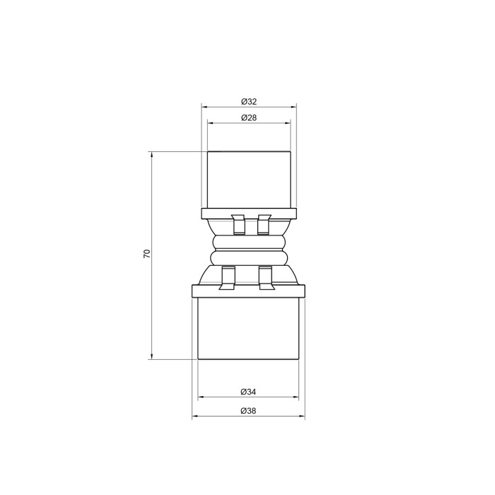 Муфта прес Icma 32х26 №400