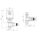 Термокомплект Icma 1/2" з антипротіканням кутовий №KIT_1100+774-940+805-940