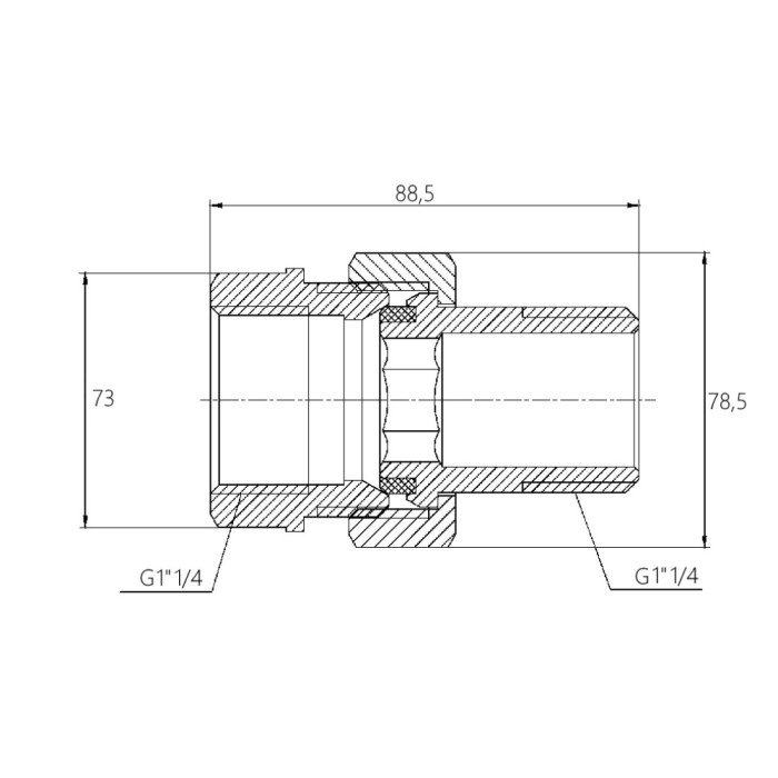 Згін "Американка" Thermo Alliance Forte 1 1/4 прямий SF190W32